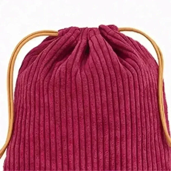 IPSY Burgundy Drawstring Cosmetic Pouch - Picture 2 of 2